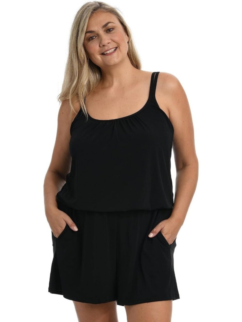 Stylish Women's One-Piece Swimsuit Romper - Perfect for Beach & Pool Days